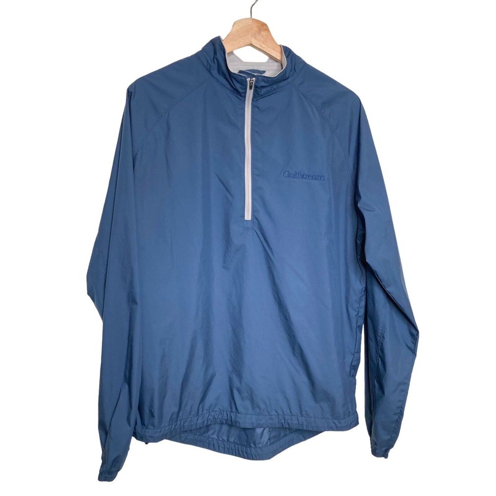 Peter Millar Jacket Small Blue 1/4 Zip Lightweight Windbreaker Mens Packable